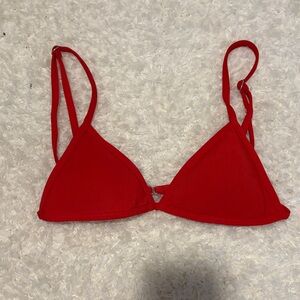 Oneone Red Triangle Bikini top